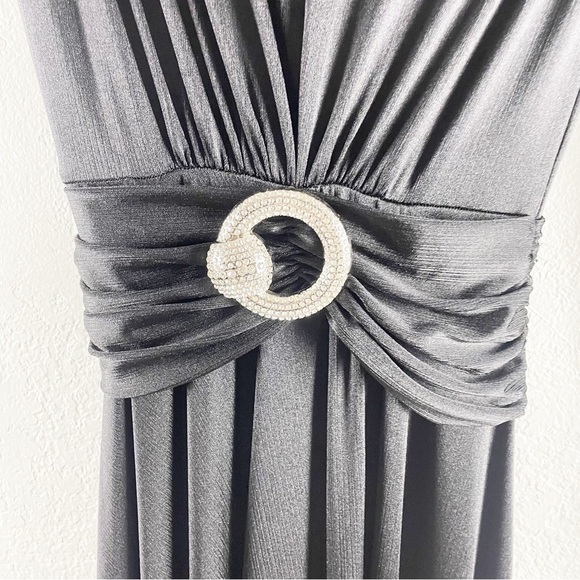 Bronx and Banco Starlight Cut Out Maxi Dress Black Size XS Formal Evening - Picture 4 of 10